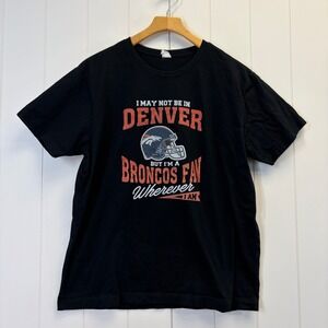 Build Your Brand Denver Broncos Graphic Tee Women Size 3XL Cotton Football Fan
